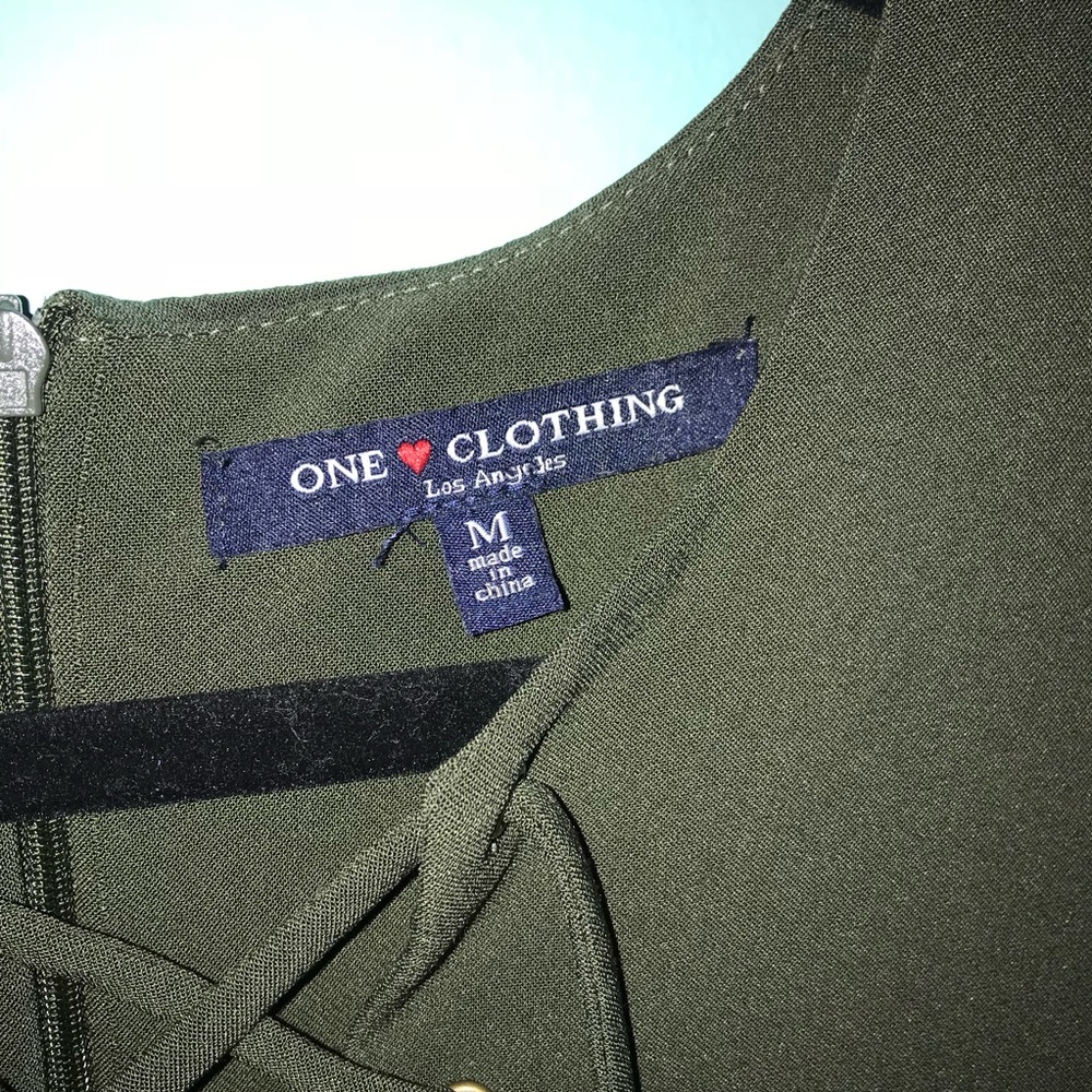 Olive Work Dress - Picture 3 of 5